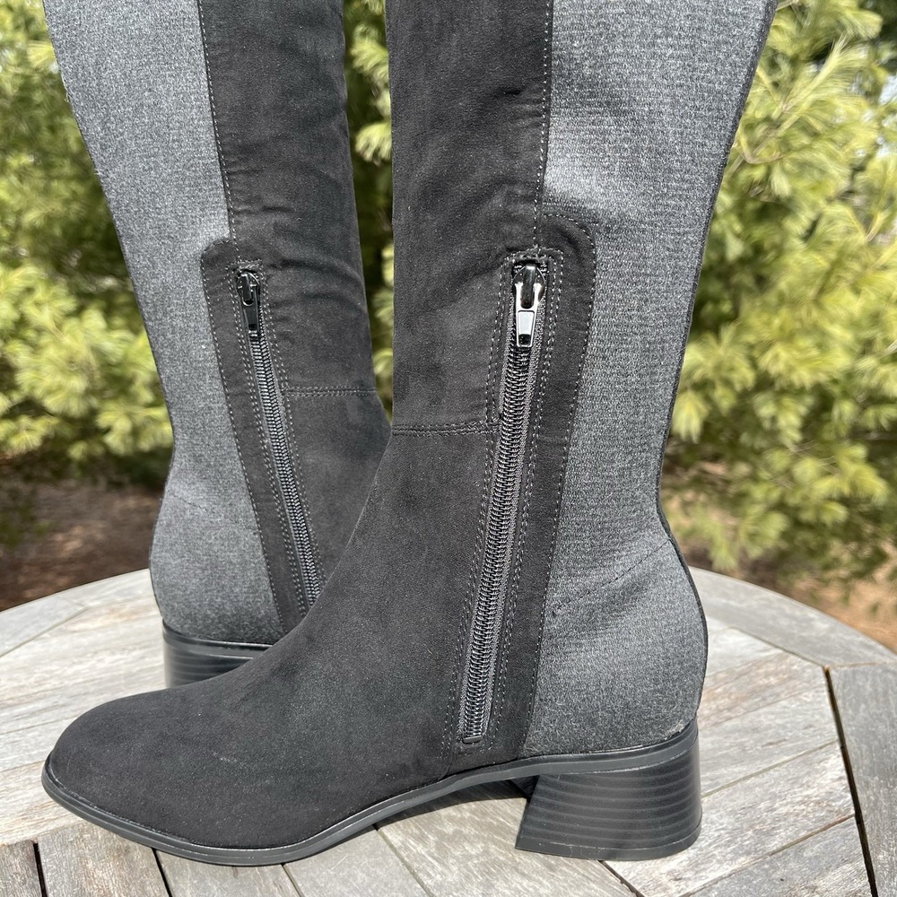 Unisa Hayla2 Riding Boots Womens Size 8 Over the Knee Black Textile Equestrian - Picture 6 of 9